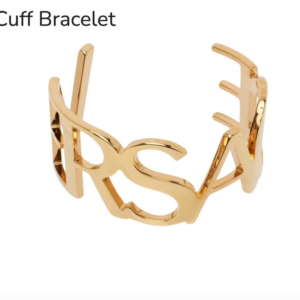 VERSACE gold cuff bracelet